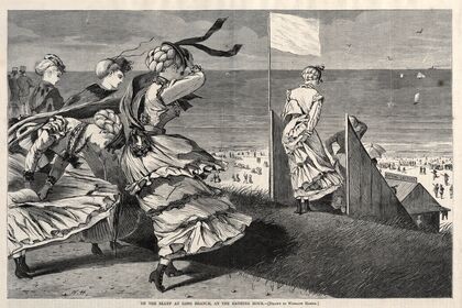 On the Bluff at Long Branch, at the Bathing Hour (1870)