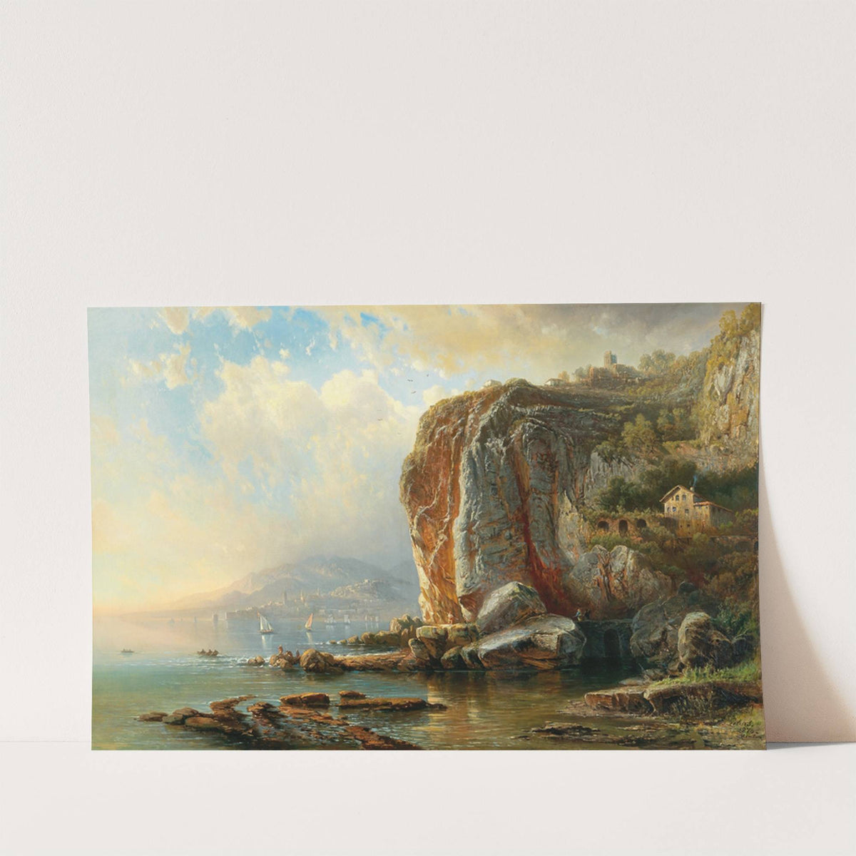 On the Coast of Menton by Pieter Franciscus Peters