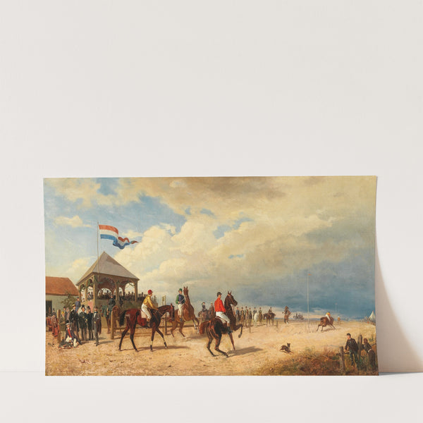 On the Horse Race Track (1862) by Emil Volkers