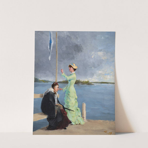 On The Jetty by Helene Schjerfbeck