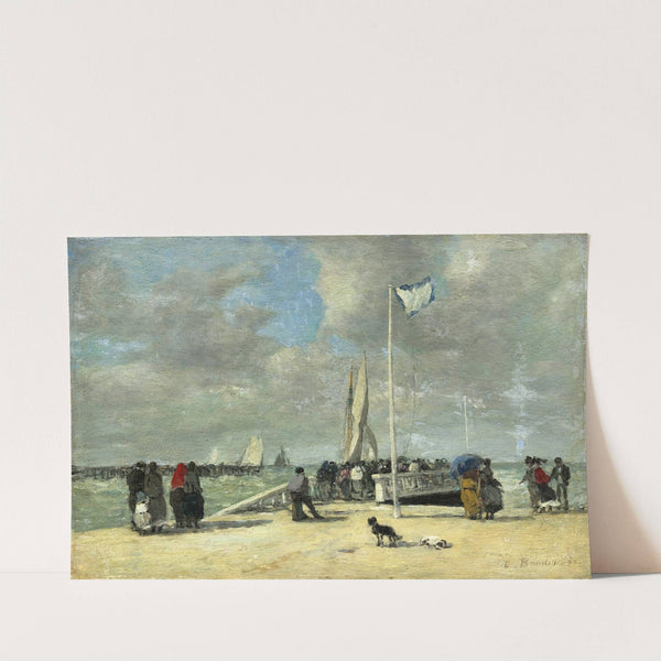 On the Jetty (c. 1869-1870) by Eugène Boudin