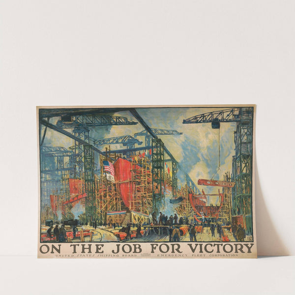 On the job for victory by Jonas Lie