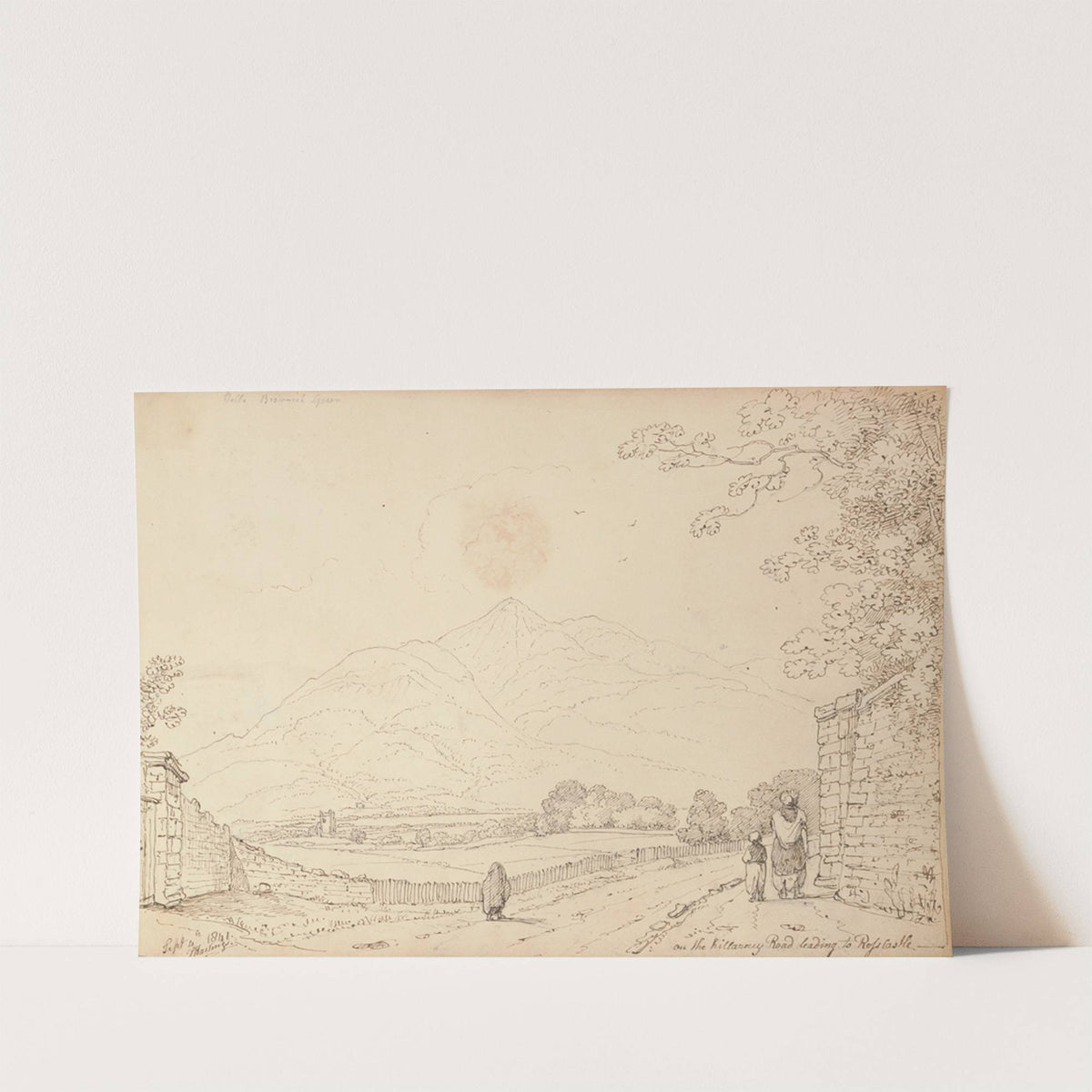 On the Killarney Road Leading to Ross Castle, 4 September 1841 (1841) by Thomas Hastings