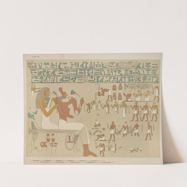 On the left we are shown Sebeknekht and his wife, seated. To them come a numerous concourse of relations, friends, and servants by Joseph John Tylor