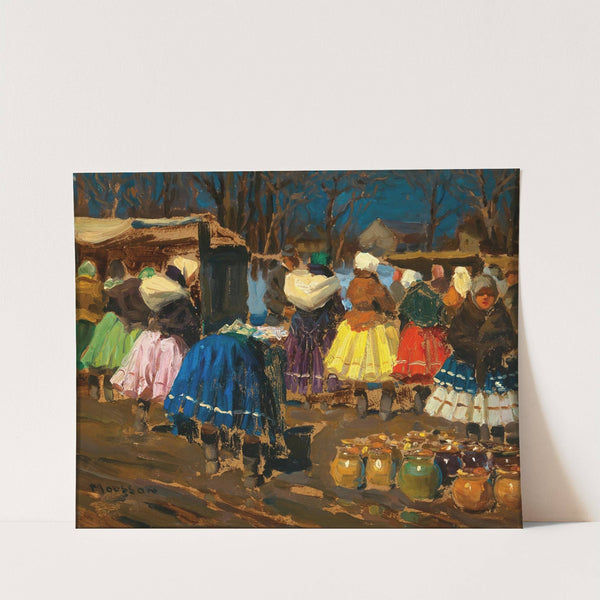 On the market (1942) by Jozef Teodor Mousson