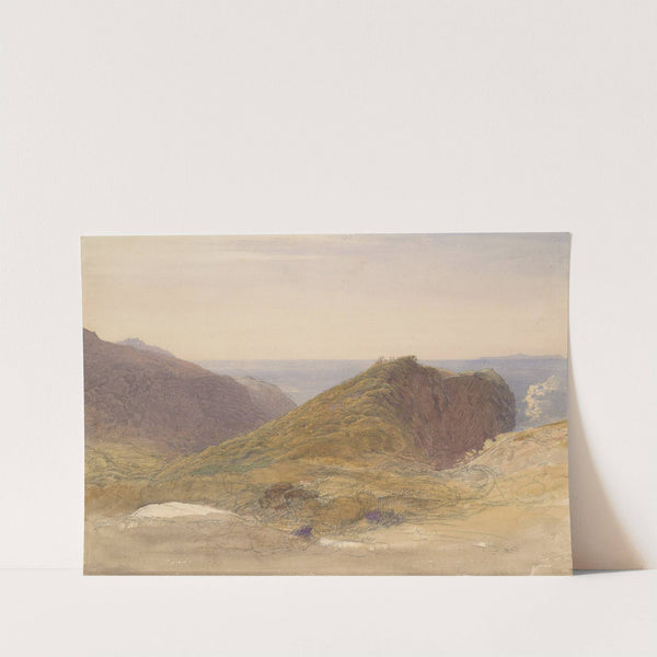 On the North Coast of Devon, Lundy Island in the Distance by Samuel Palmer