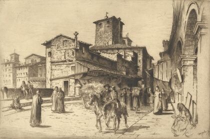 On the Ponte Vecchio, Florence — size preview