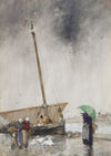 On The Quay Etaples, France,