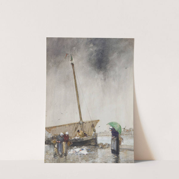 On The Quay Etaples, France, by Dudley Hardy