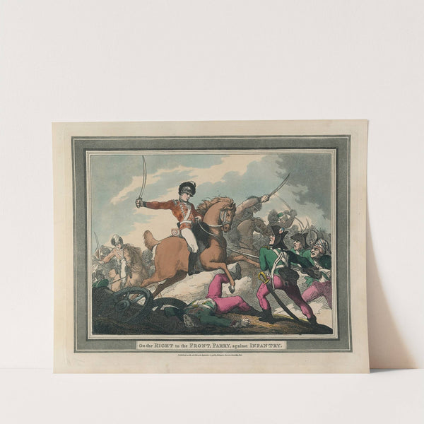 On the Right to the Front, Parry, against Infantry (1799) by Thomas Rowlandson