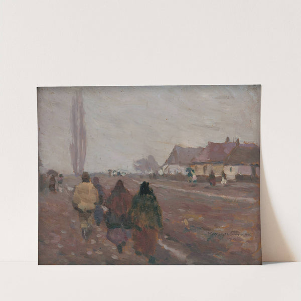 On the Road from the Michalovice Market by Jozef Teodor Mousson