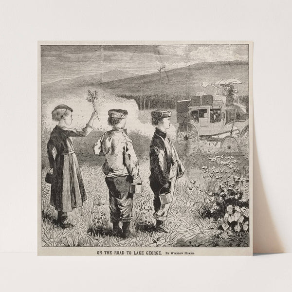 On the Road to Lake George (1869) by Winslow Homer