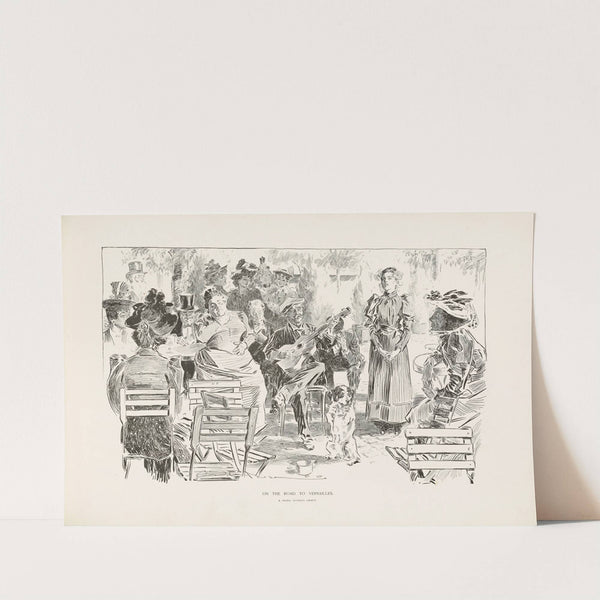 On the road to Versailles (1896) by Charles Dana Gibson