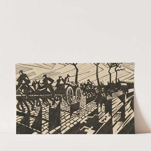 On the Road to Ypres (1916) by Christopher R. W. Nevinson