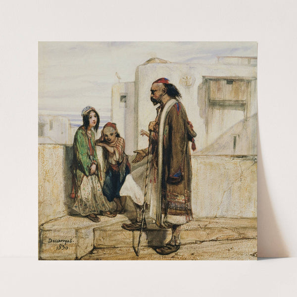 On the Roof of an Oriental House (1830) by Alexandre-Gabriel Decamps