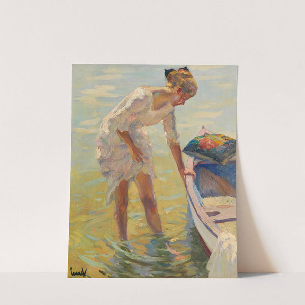 On the shore (1920) by Edward Cucuel