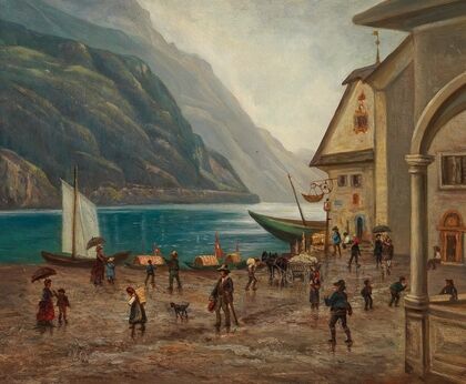On the Shore of Lake Königssee near Berchtesgaden