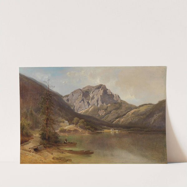 On the shore of Lake Langbathsee by Melchior Fritsch