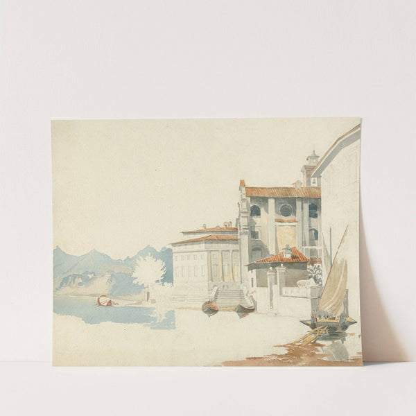 On the Shores of an Italian Lake by Harry John Johnson