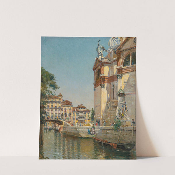 On The Side Of Santa Maria Della Salute by Antonio María de Reyna Manescau