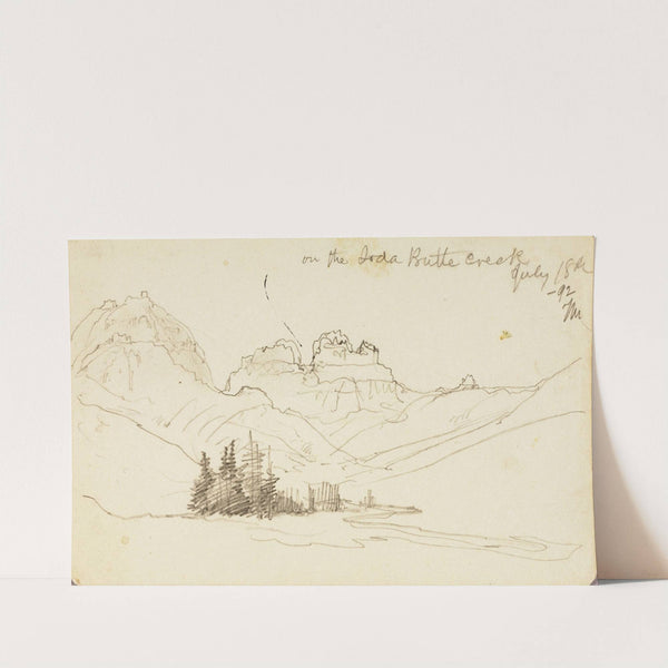 On the Soda Butte Creek (1892) by Thomas Moran