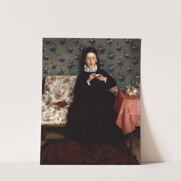 On the Sofa by Wilhelm Trübner