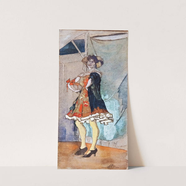 On the stage of a traveling circus (circa 1895) by Armand Rassenfosse