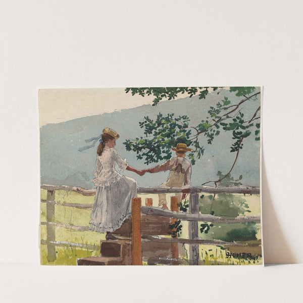 On the Stile by Winslow Homer