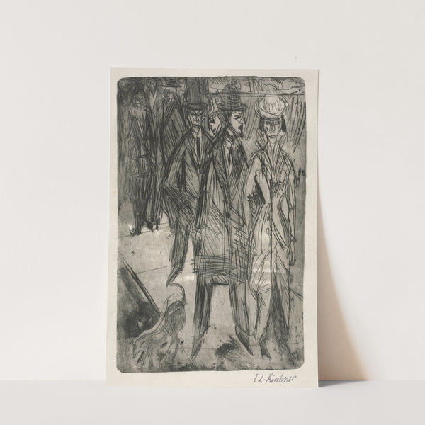 On the Street (c. 1914) by Ernst Ludwig Kirchner