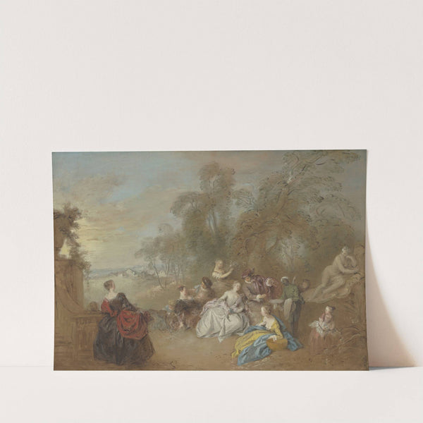 On the Terrace by Jean-Baptiste Pater