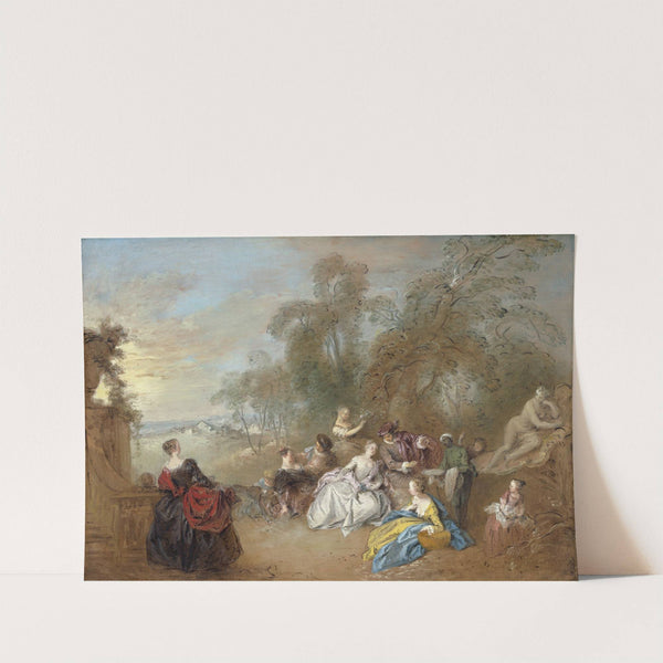 On the Terrace by Jean-Baptiste Pater