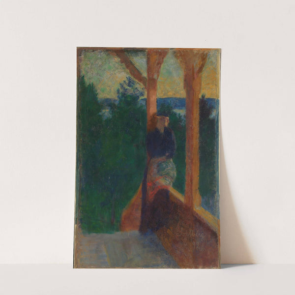 On the Veranda by Harald Sohlberg