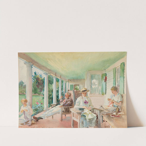On the Verandah by John Singer Sargent