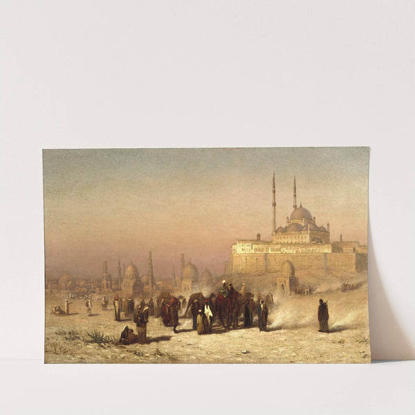On the Way between Old and New Cairo, Citadel Mosque of Mohammed Ali, and Tombs of the Mamelukes by Louis Comfort Tiffany