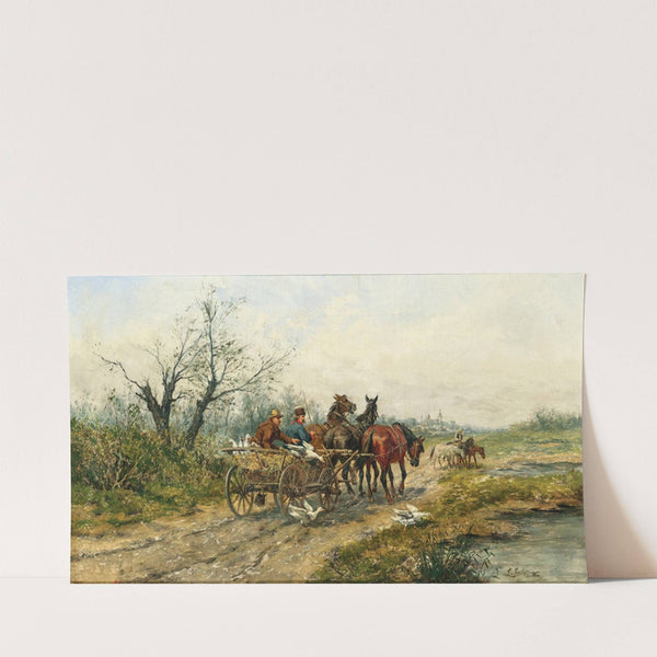On the Way to the Market by Ludwig Gedlek