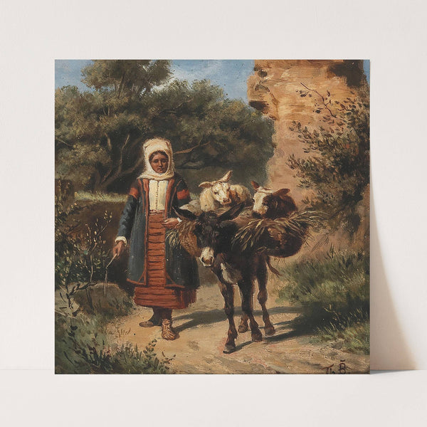 On The Way To The Market by Theodor Breidwieser