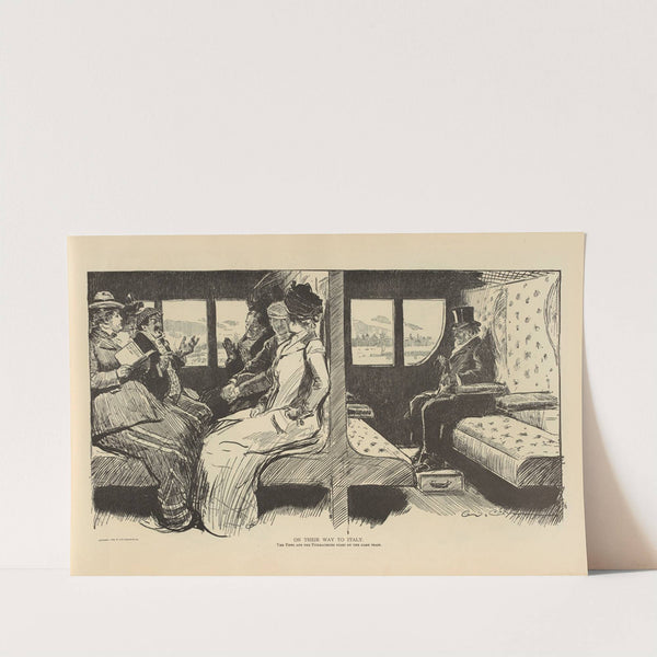 On their way to Italy (1893-1900) by Charles Dana Gibson