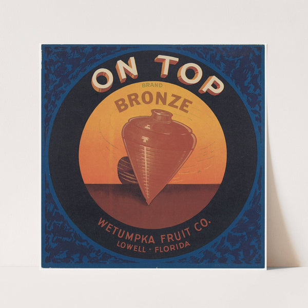 On Top Brand – Bronze Label Citrus Label (1930-1950)