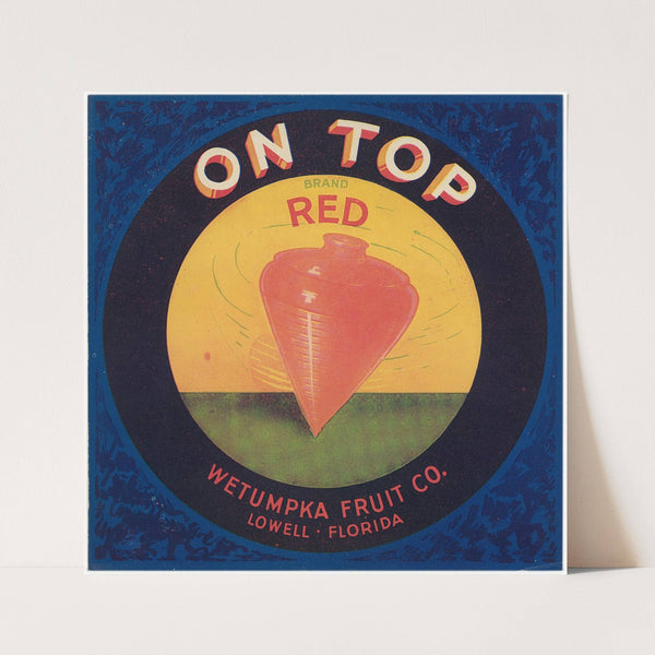 On Top Brand – Red Label Citrus Label (1930-1950)
