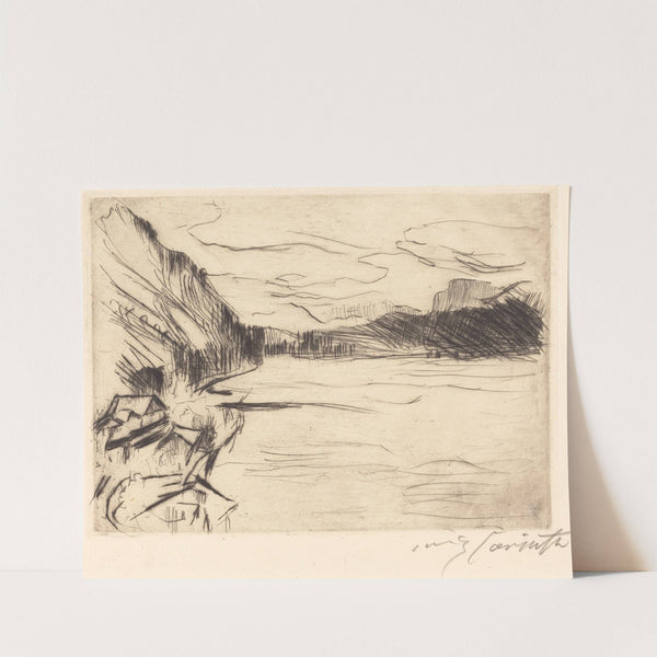 On Walchen Lake (Am Walchensee) (1923) by Lovis Corinth