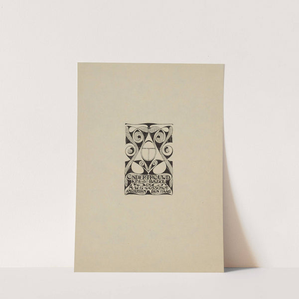 Ondertrouw-annonce van K.P.C. de Bazel en M.W.G. Oosschot (1925) by Karel de Bazel