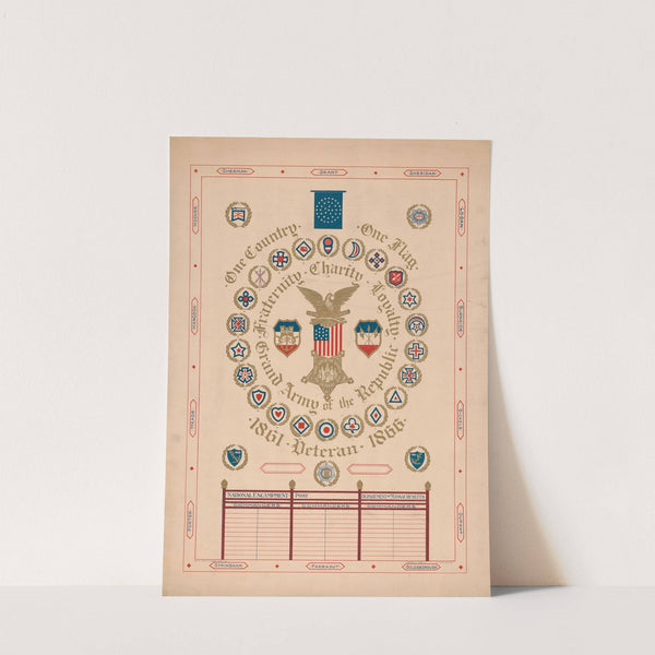 One country, one flag, Grand Army of the Republic (1889) by Forbes Co.