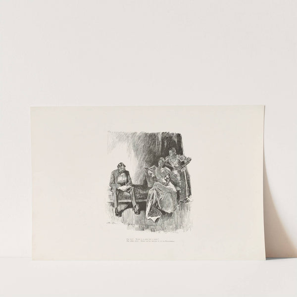 One girl; When is a joke not a joke (1896) by Charles Dana Gibson