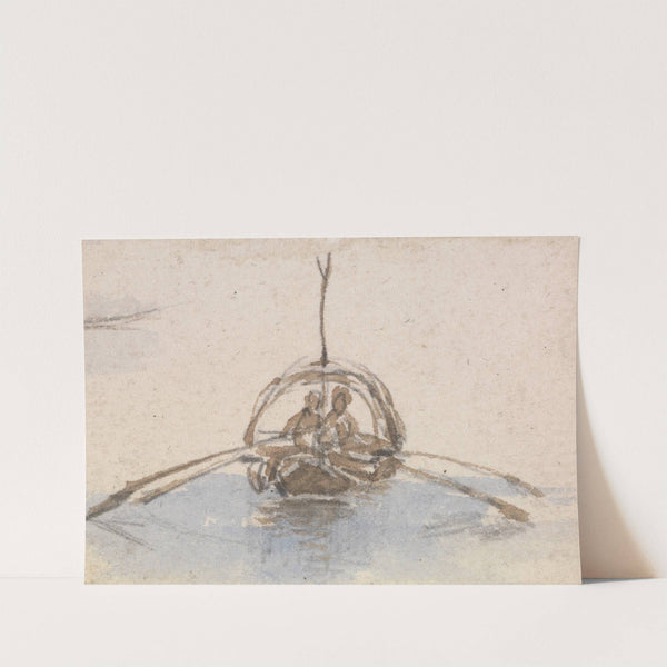 One of a Group of Three Studies of Gondolas by Myles Birket Foster