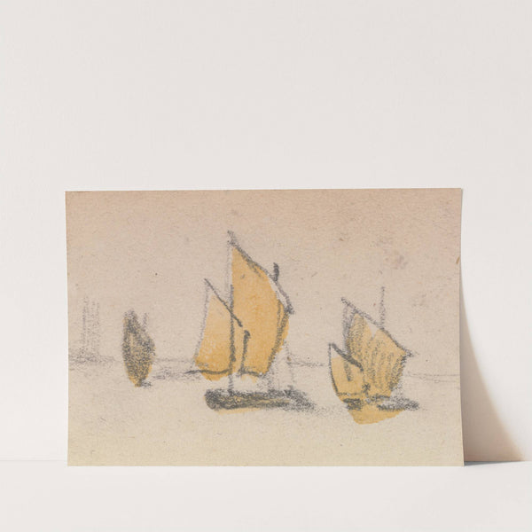 One of a Group of Three Studies on the Venetian Logoon by Myles Birket Foster