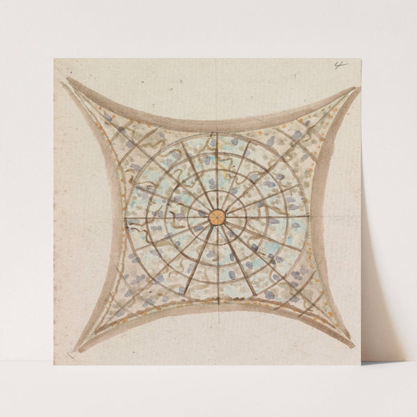 One of Four Sketches, of Ceilings, in the Vatican Gallery by Henry Swinburne