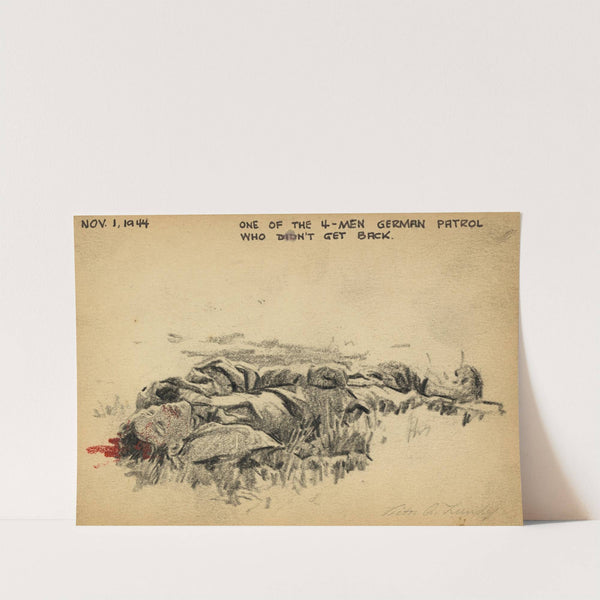 One of the 4-men German patrol who didn't get back by Victor Alfred Lundy