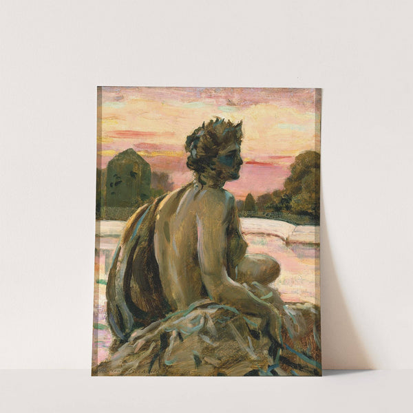 One of the Figures at the Parterre d’Eau (1911) by James Carroll Beckwith