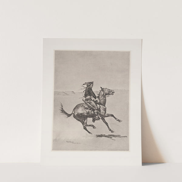 One of the Fort Keogh Cheyenne scout corps, commanded by Lieutenant Casey (1890) by Frederic Remington