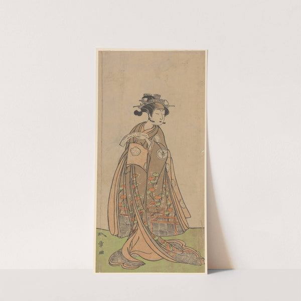 One of the Segawas Holding a Letter by Katsukawa Shunshō